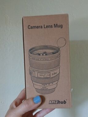 Camera Lens Mug and Keychain